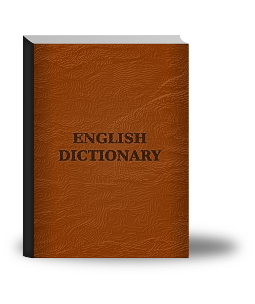English Dictionary Leather Clipart