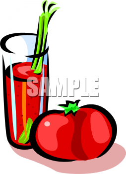 Glass Of Tomato Juice Clipart Picture   Foodclipart Com