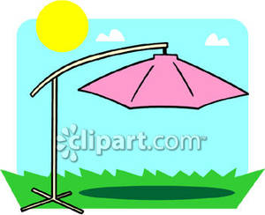 Large Shade Umbrella Royalty Free Clipart Picture