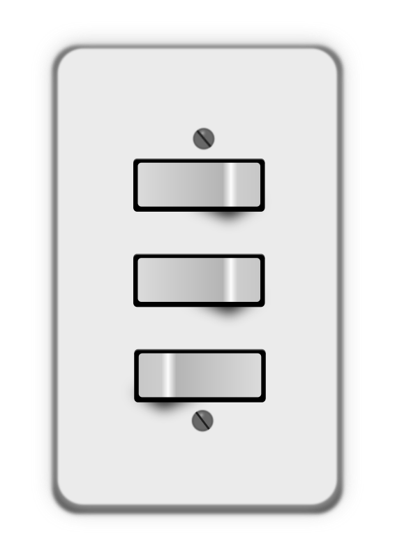 Light Switch 3 Switches  Two Off  By Lumbricus   Switches