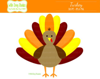 Turkey Digital Clipart   Turkey Cli P Art   Thanksgiving Clipart