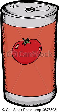 Vector Clipart Of Can Of Tomato Juice   Generic Tomato Juice Can Over    