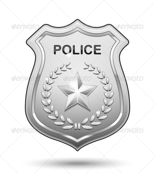 Vector Police Badge   Decorative Vectors