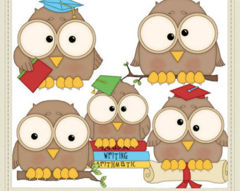 Day Sale Be Wise Owls Clip Art Graphics Artwork Collection By Alice    