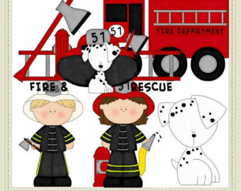 Day Sale Firefighters Clip Art Graphics By Alice Smith
