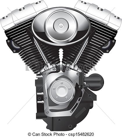 Engine   Retro Motorcycle Engine Csp15482620   Search Clipart