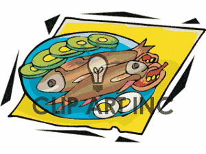 Fish Food Plate Plates Dinner Fish131 Gif Clip Art Food Drink