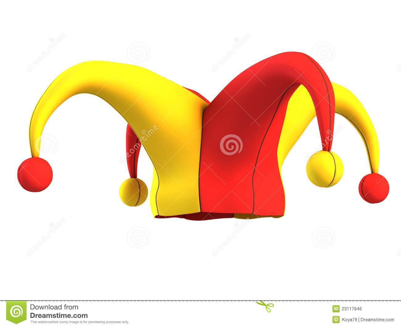 Jester Hat Isolated On White
