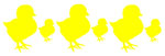 Peeps Yellow Chick Easter Border