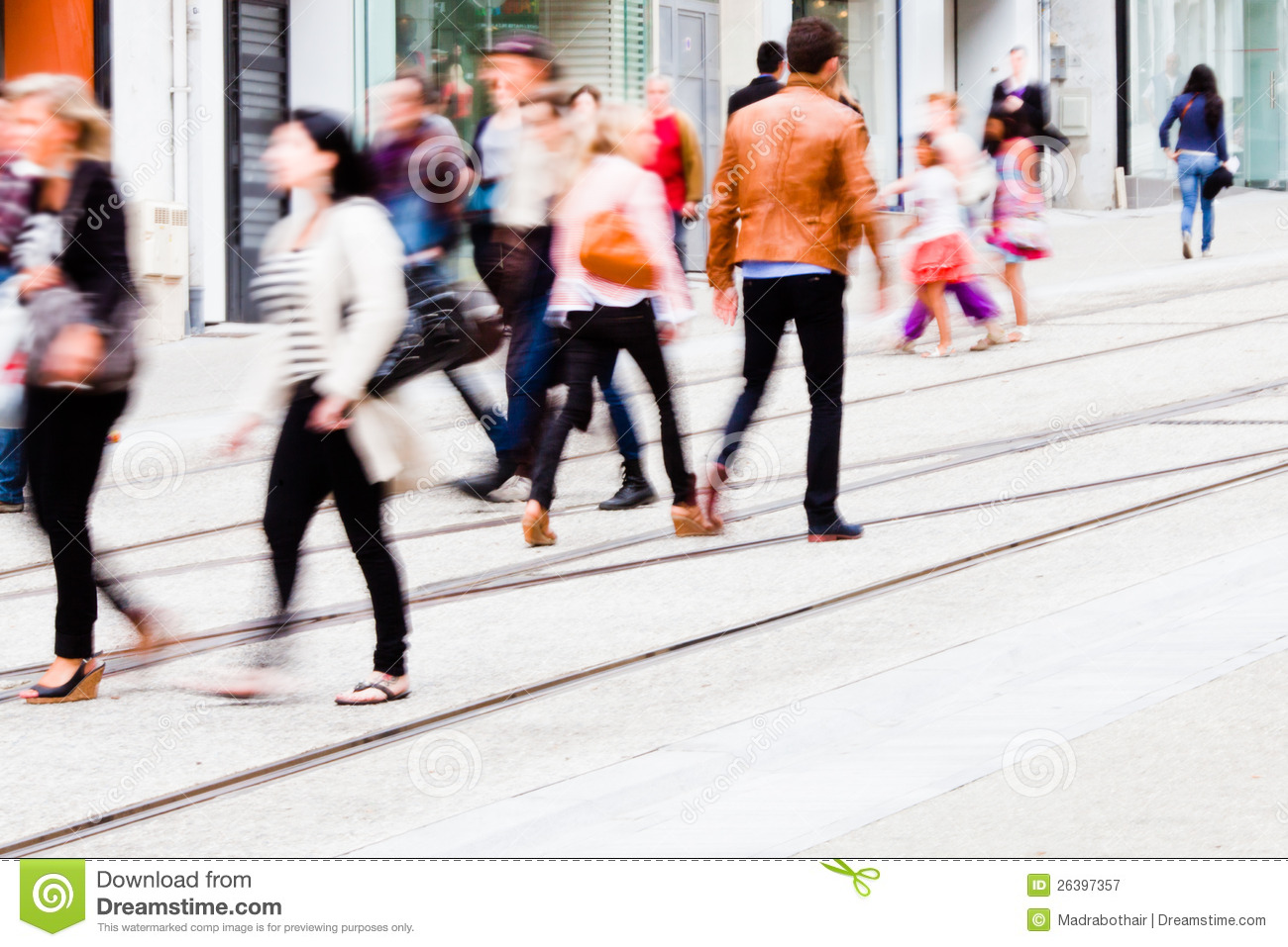 People Walking In The City Royalty Free Stock Photography   Image