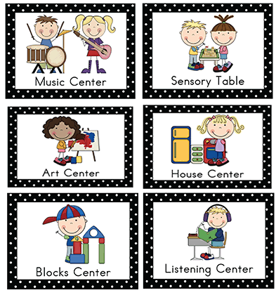 Preschool Center Signs On Pinterest   Preschool Center Labels