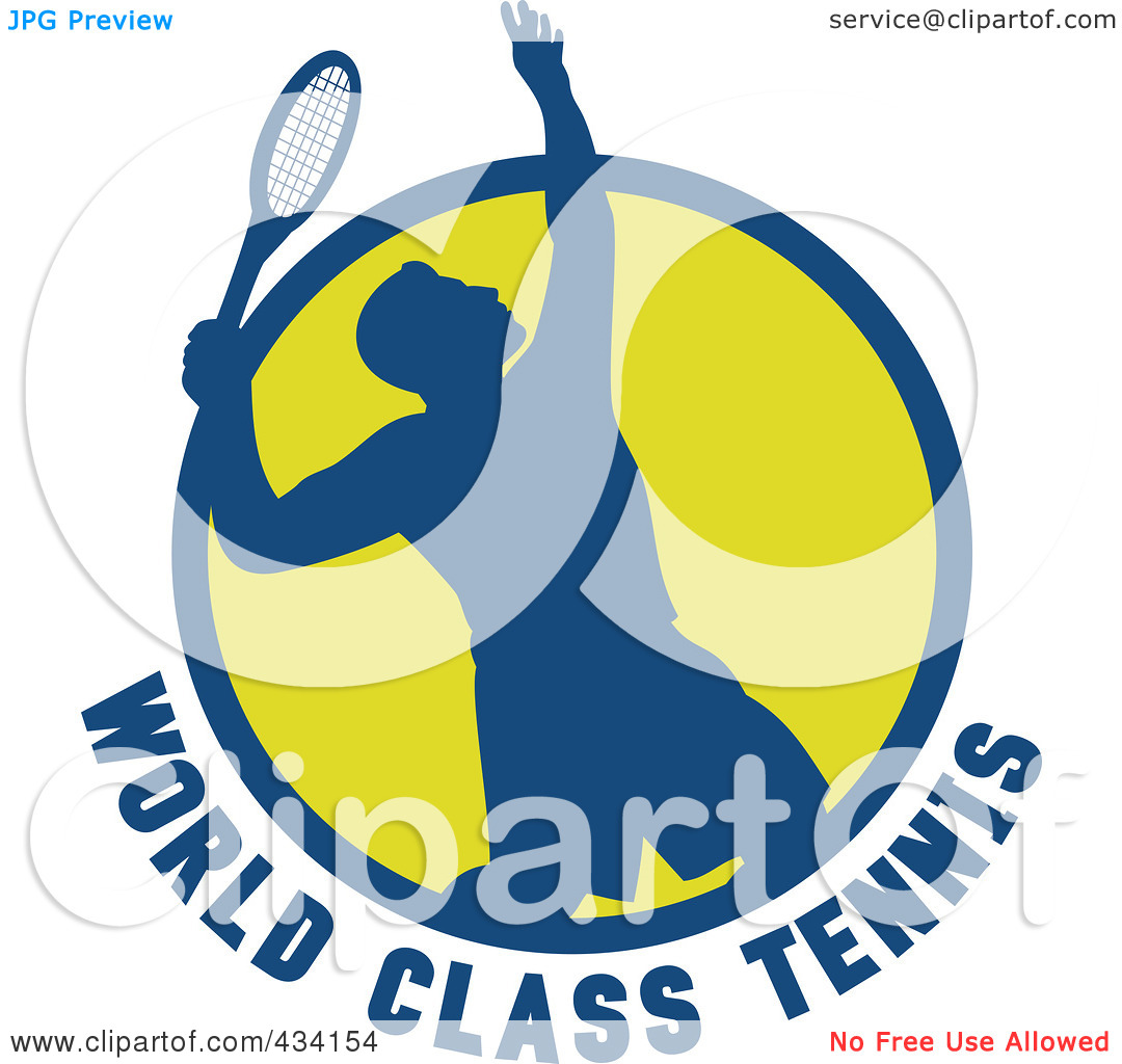 Royalty Free  Rf  Clipart Illustration Of A World Class Tennis Player