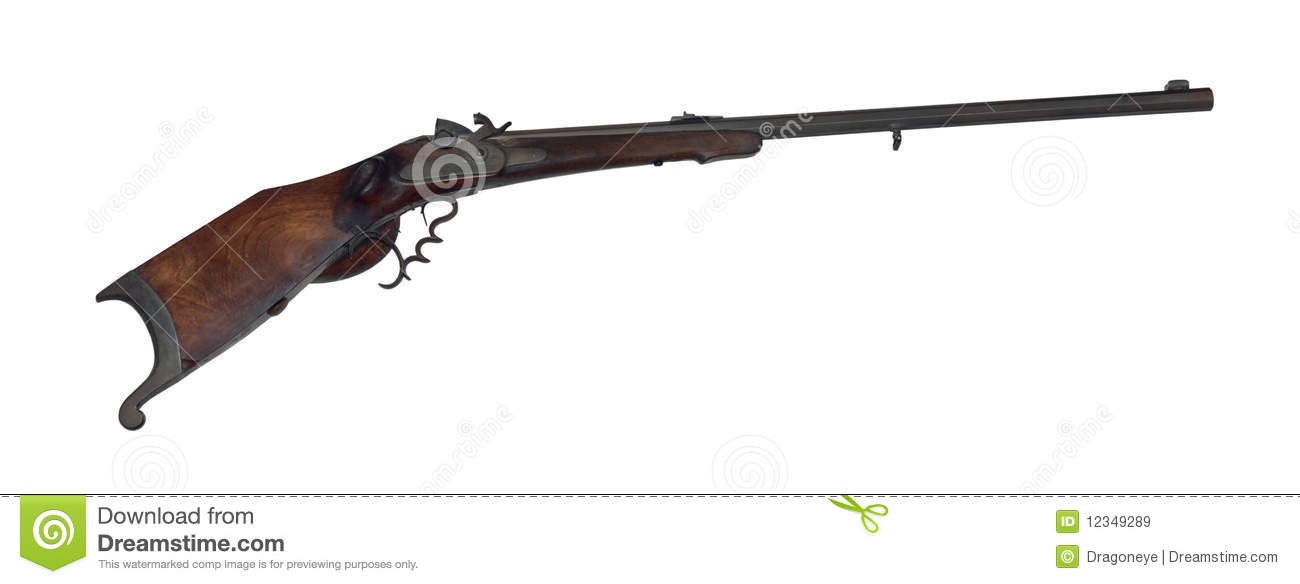 Royalty Free Stock Images  Long Range Hunting Rifle Of 19th Century    