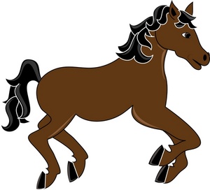 Stallion Clipart Image   Wild Horse Or Stallion Rearing Up And    