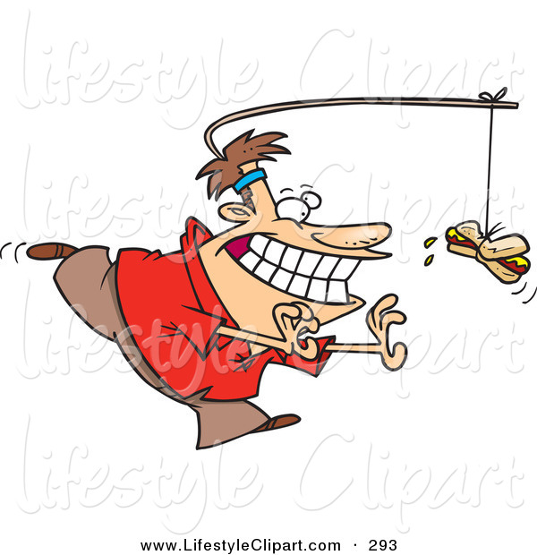 Starving Man With Knife And Fork Clipart Picture   Starving Cartoon    