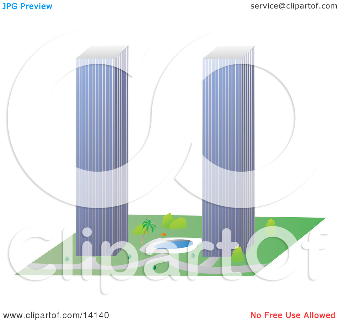 The World Trade Center Clipart Illustration By Rasmussen Images  14140