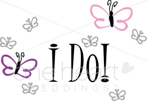Wedding Vow Clipart   Wedding Butterfly Clipart