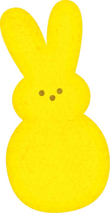 Yellow Candy Bunny   Peep