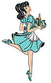 50s Diner Girl Clipartimage Gallery