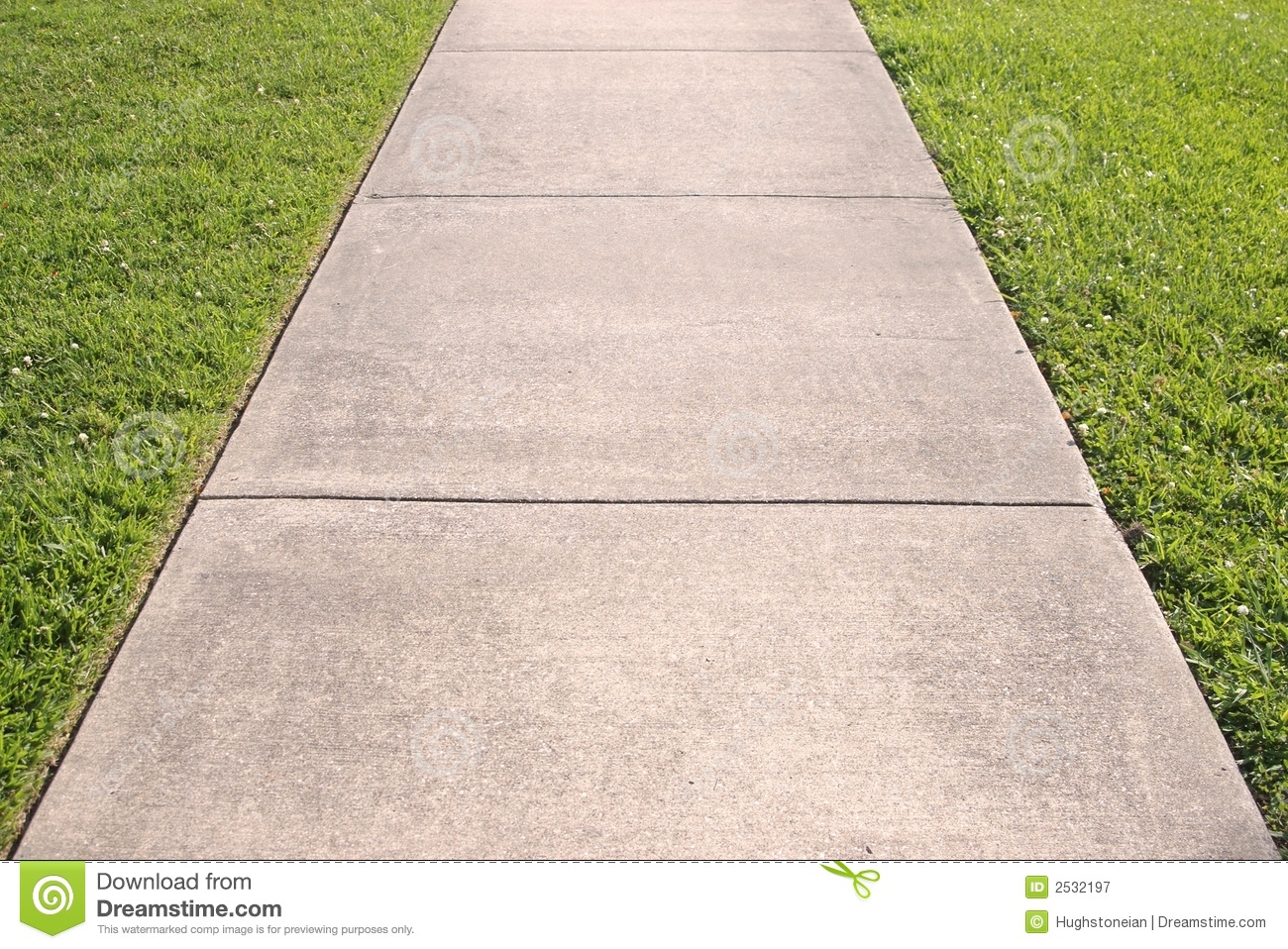 Abstract Of Sidewalk And Grass Royalty Free Stock Photography   Image