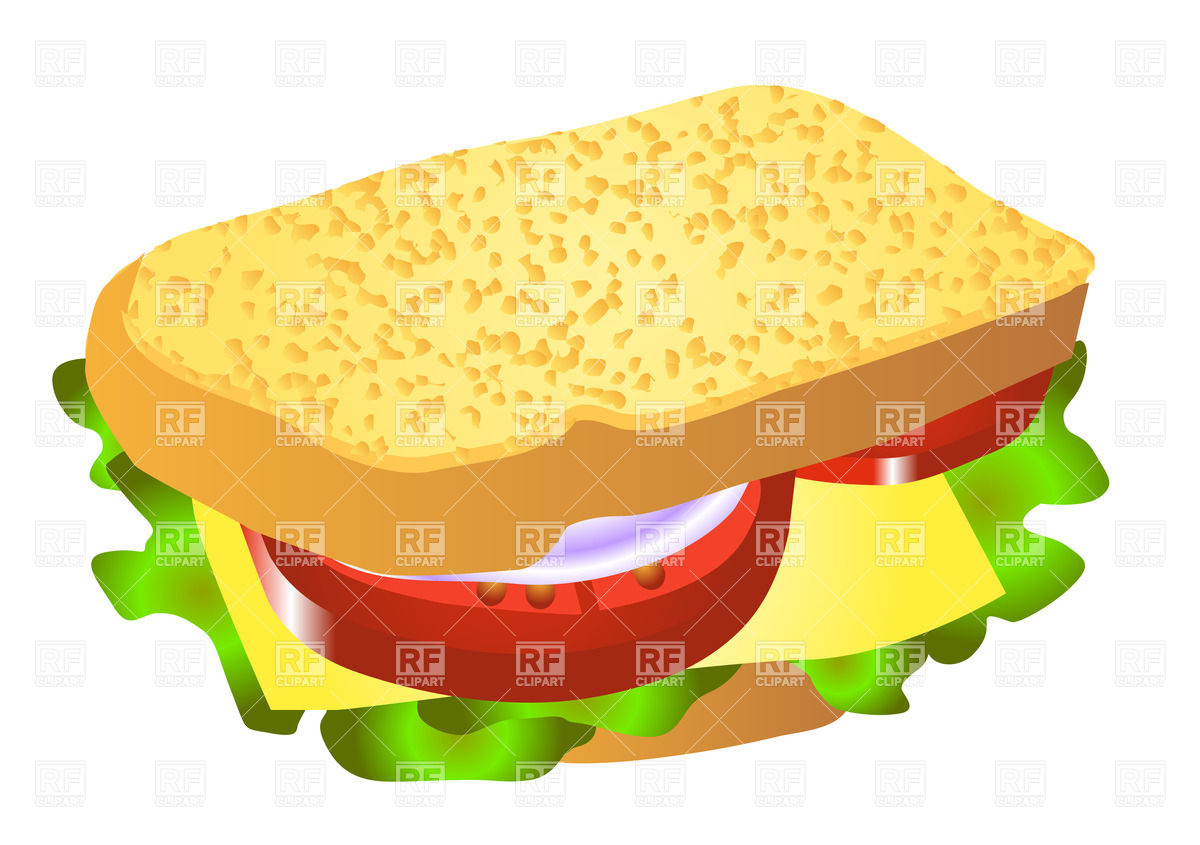 Clipart Catalog   Food And Beverages   Cheese Sandwich Download