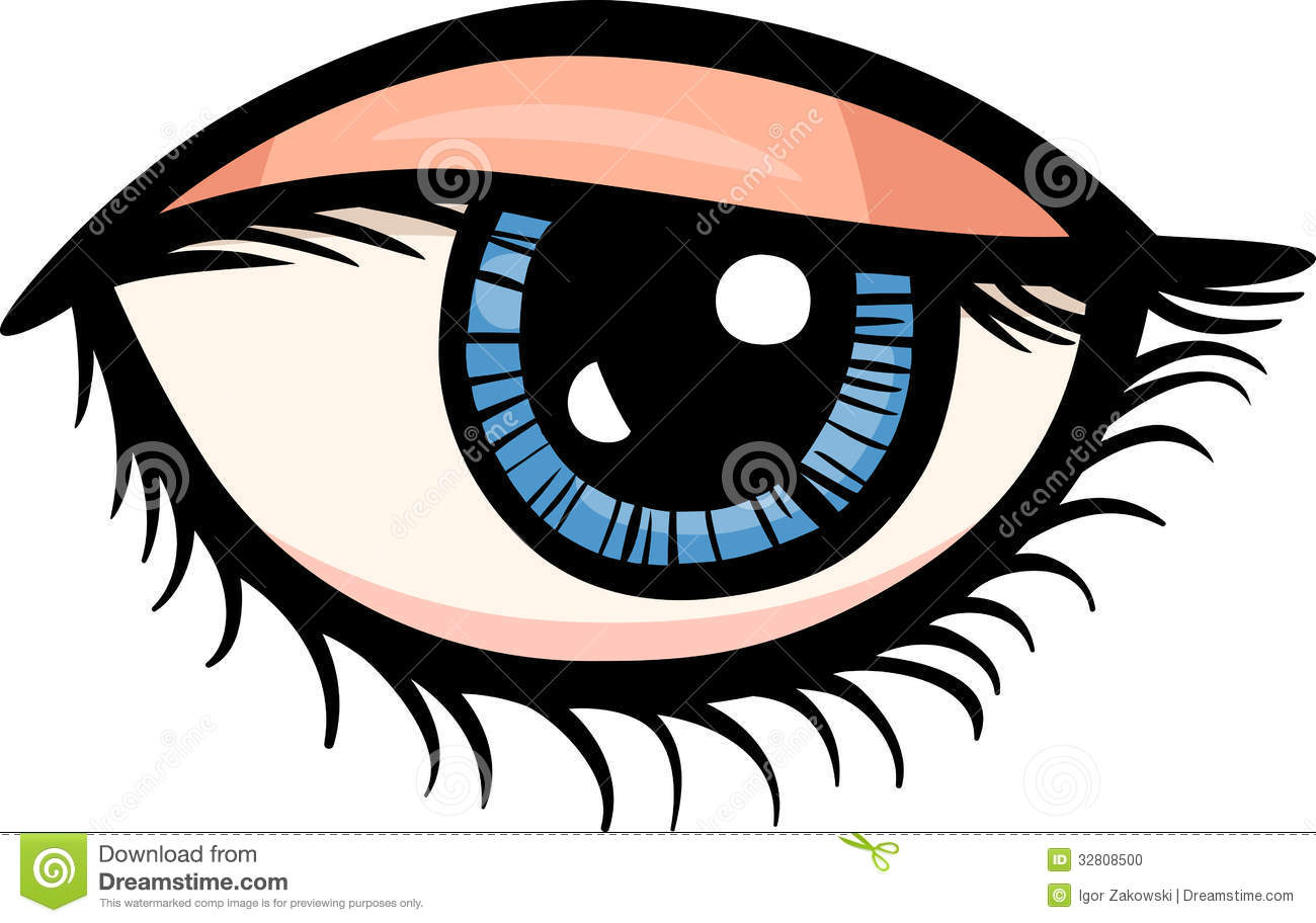 Eye Clip Art Cartoon Illustration Stock Photo   Image  32808500
