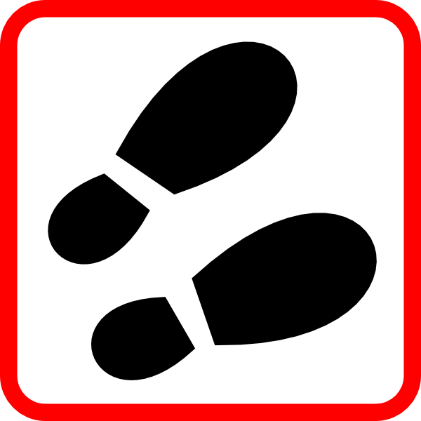 Footprint Sign Clip Art At Clker Com   Vector Clip Art Online Royalty