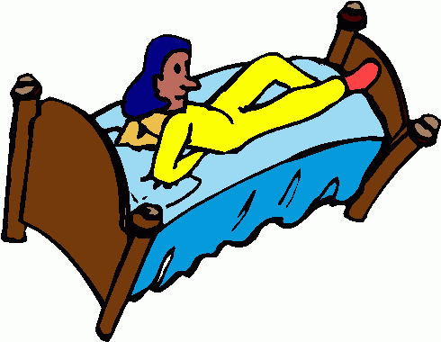 Girl On Bed Clipart   Girl On Bed Clip Art