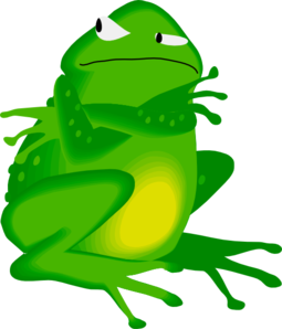 Grumpy Frog Clip Art At Clker Com   Vector Clip Art Online Royalty