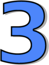 Number 3 Blue   Http   Www Wpclipart Com Signs Symbol Alphabets    