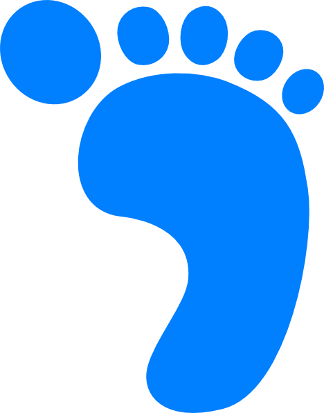 Right Baby Footprint Clip Art At Clker Com   Vector Clip Art Online