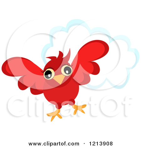 Royalty Free  Rf  Red Bird Clipart Illustrations Vector Graphics  1