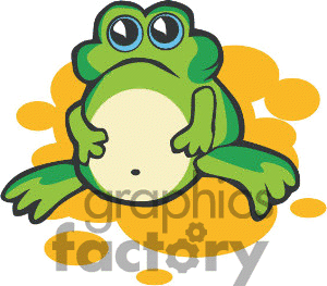Royalty Free Sad Frog Clipart Image Picture Art   170953