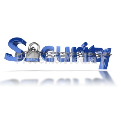 Security Text Chain Locked   Signs And Symbols   Great Clipart For    