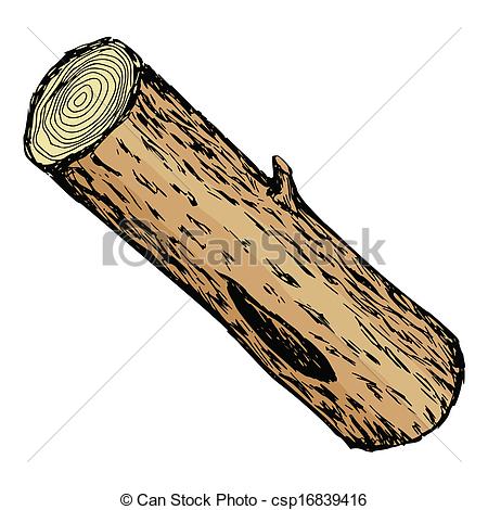 Wood Log   Hand Drawn Cartoon Sketch    Csp16839416   Search Clipart    
