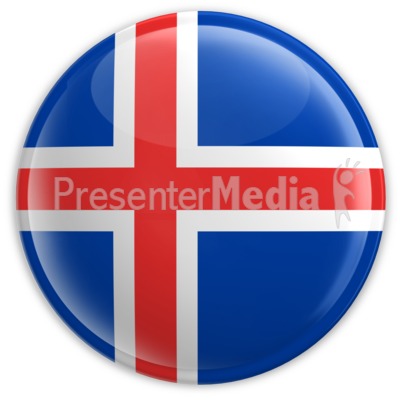 Badge Of The Flag Of Iceland   Signs And Symbols   Great Clipart For    