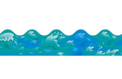 Booktopia   Ocean Waves Borders By Carson Dellosa Publishing