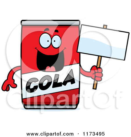 Cartoon Of A Mad Cola Mascot   Royalty Free Vector Clipart By Cory