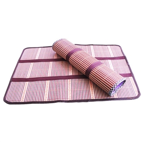 Cooling Summer Foldable Bamboo Weaving Pet Dog Cat Sleeping Pad Mat