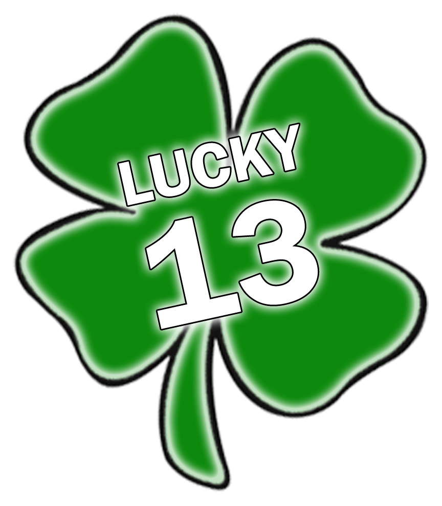 Displaying 18  Images For   Lucky Number 13 Clip Art