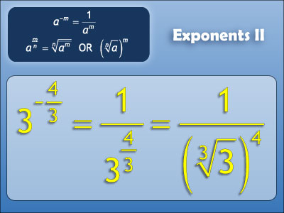 Exponents And Radicals   Exponents Two Notes