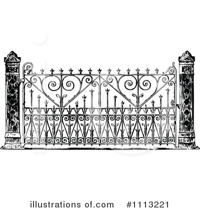 Gate Clipart  1113221   Illustration By Prawny Vintage