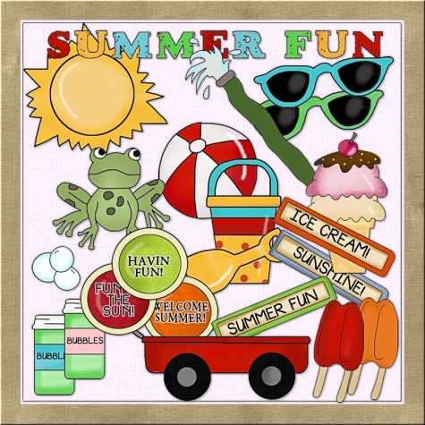 Kids Playing Summer Clipart   Clipart Panda Free Clipart Images