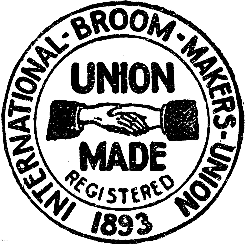 Labor Union Clip Art Broommakers Union Label Labor