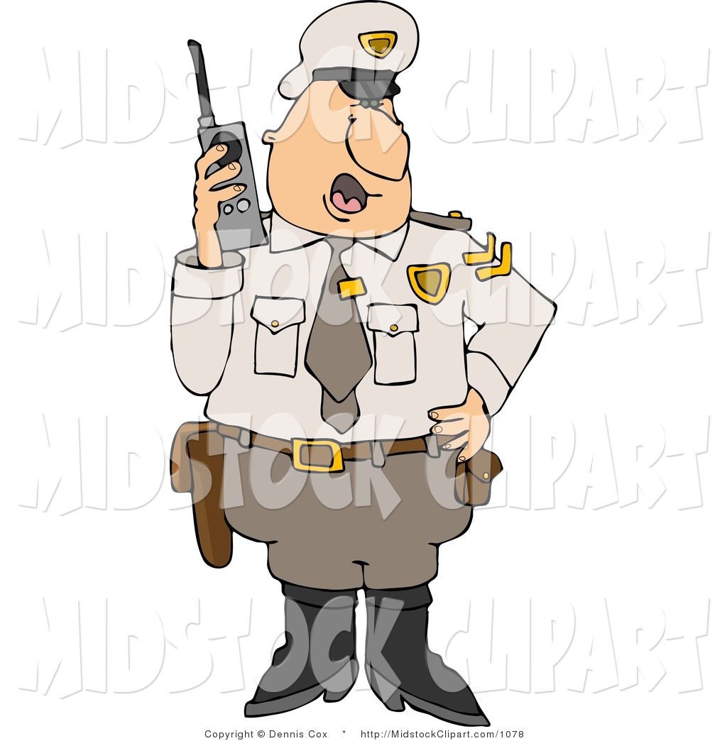 People At Work Clipart Clip Art Of A Male Cop In Work