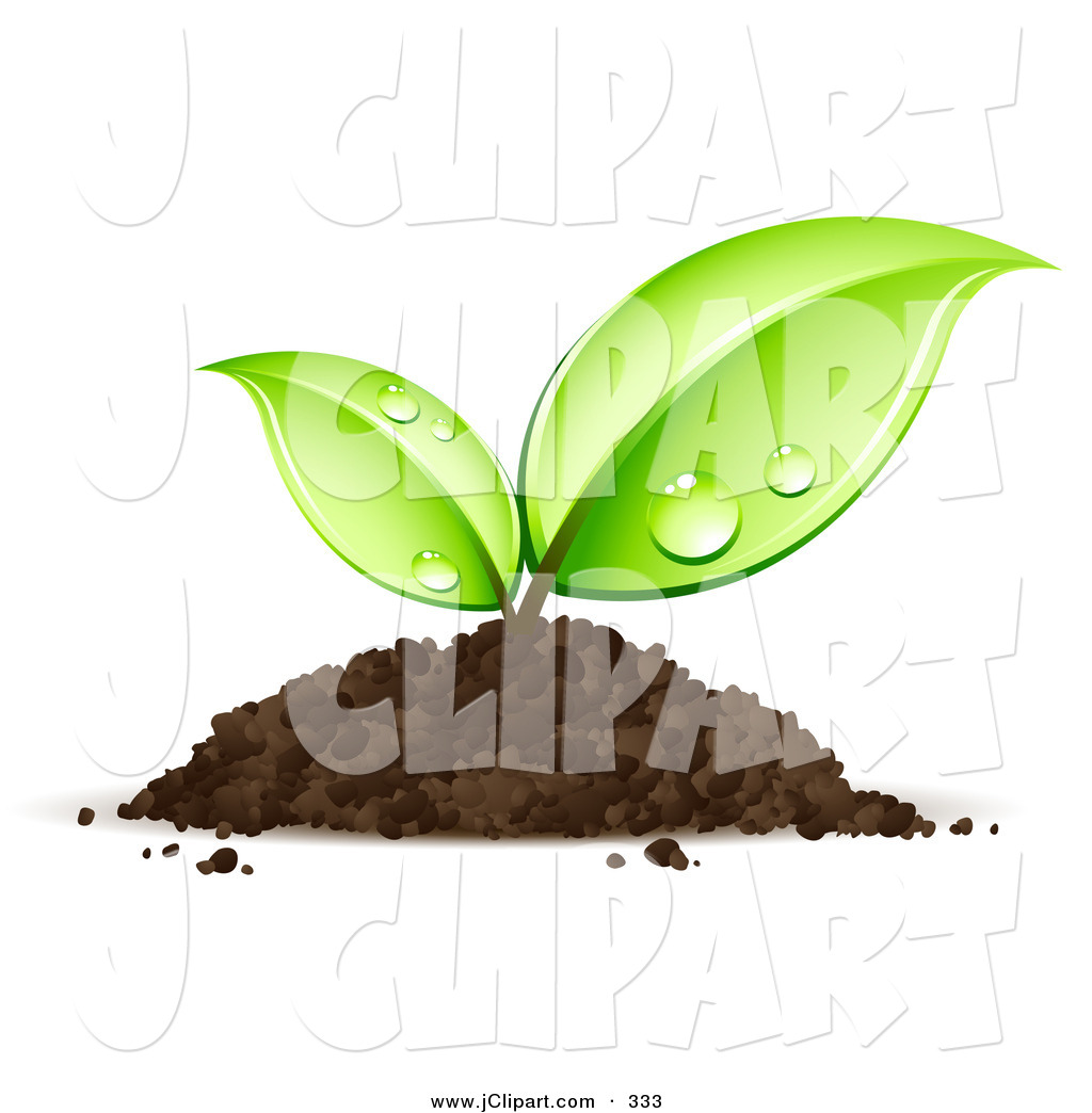 Pile Of Dirt Clipart Vector Clip Art Of A Sprouting