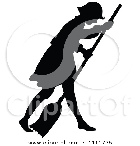 Sweeping Broom Clipart Black And White A Broom In Black And White