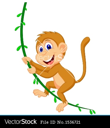 Swinging Monkey Cartoon   Clipart Panda   Free Clipart Images