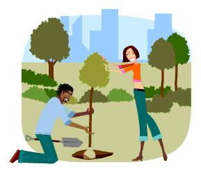 Tree Planting Clipart