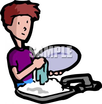 0511 1105 1016 0707 Adolescent Boy Doing Dishes Clipart Image Jpg
